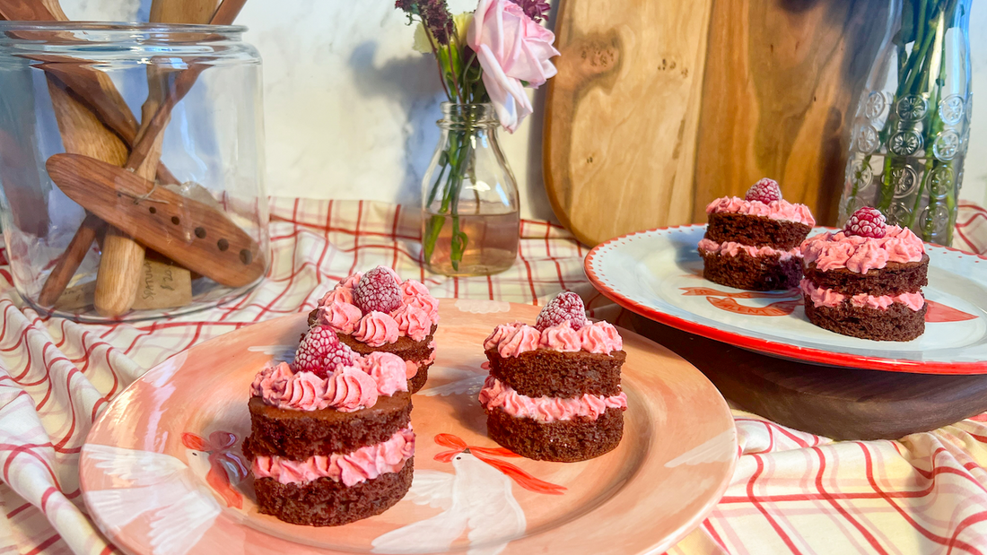 Raspberry Mousse Chocolate Gateau