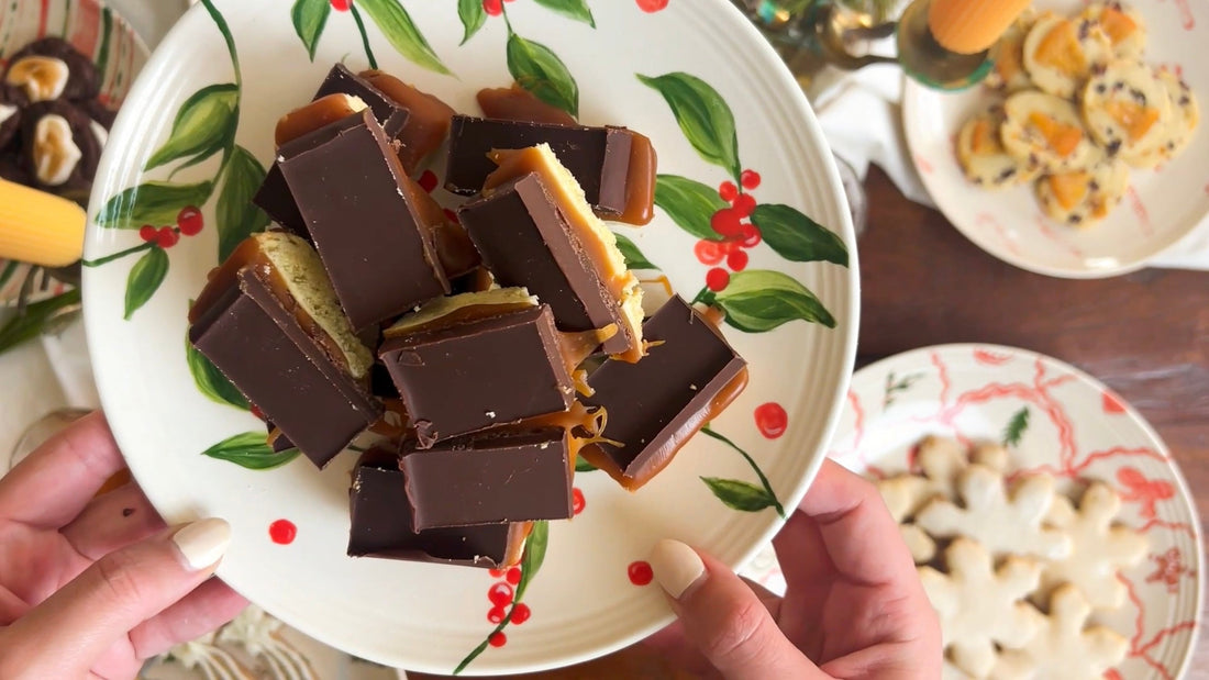 cookies on holiday plates